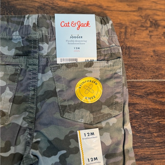 Cat & Jack Green and Gray Sweatpants - Picture 2 of 2